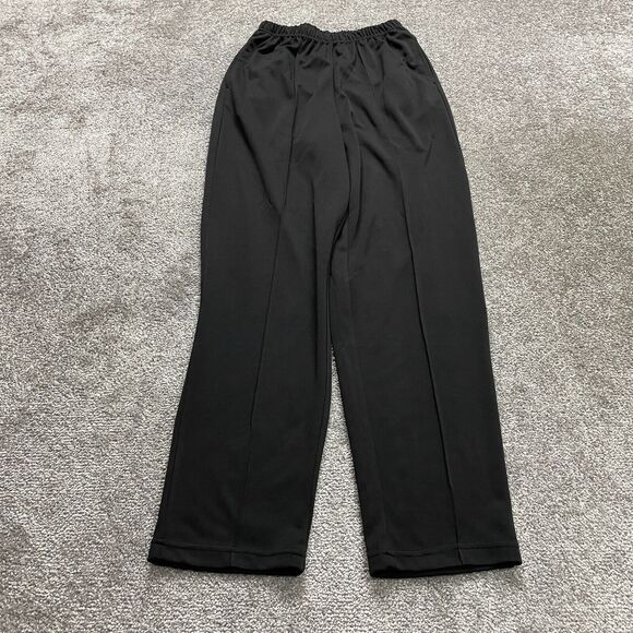 Anthony Richards Pants Womens 10 Black Elastic High Rise Straight Leg 24x30 - Picture 1 of 11